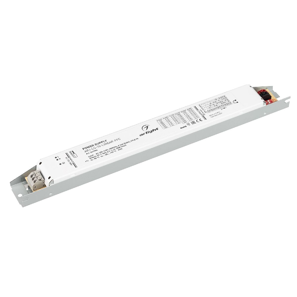 Блок питания Arlight ARJ-LG-70-LINEAR-PFC (70W, 9-66V, 0.7-1.4A) 049554 в Санкт-Петербурге