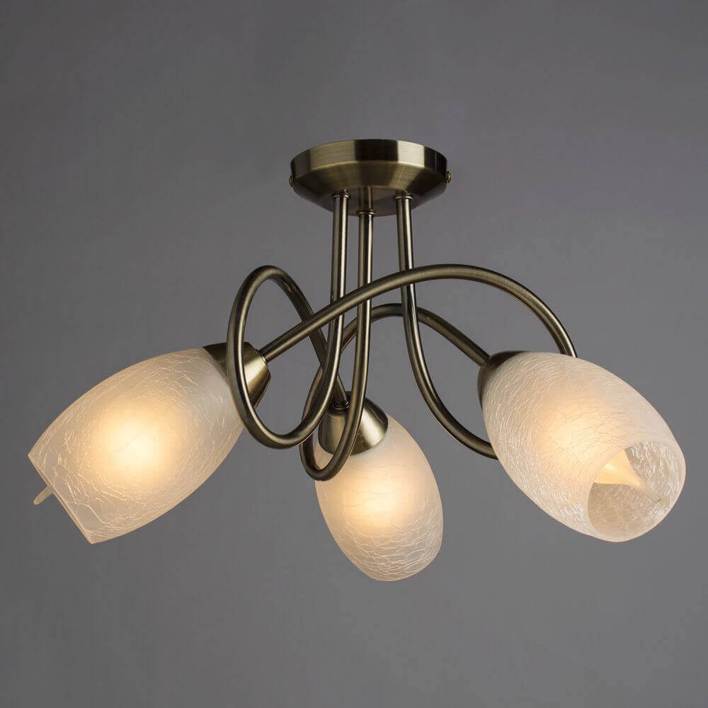 Потолочная люстра стекло Arte Lamp Mutti A8616PL-3AB в Санкт-Петербурге