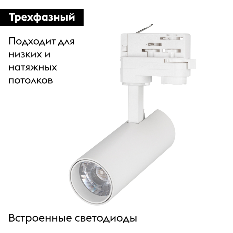 Трековый светильник Arlight LGD-Gera-Truecolor-4TR-R55-10W Day4000 CRI98 031405 в Санкт-Петербурге
