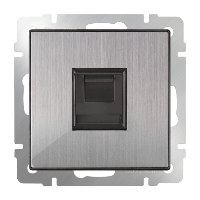 Розетка Werkel Ethernet RJ-45 WL02-RJ-45 глянцевый никель 4690389119620 в Санкт-Петербурге