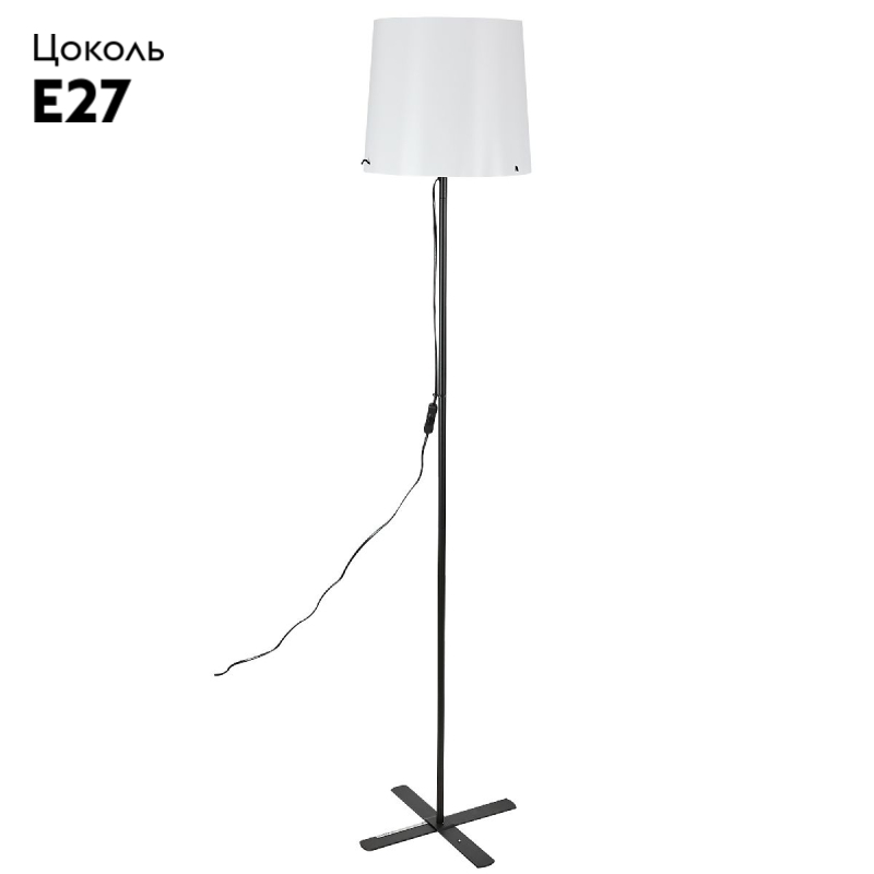 Торшер Uniel UML-T510 E27 BLACK/WHITE UL-00010193 в Санкт-Петербурге