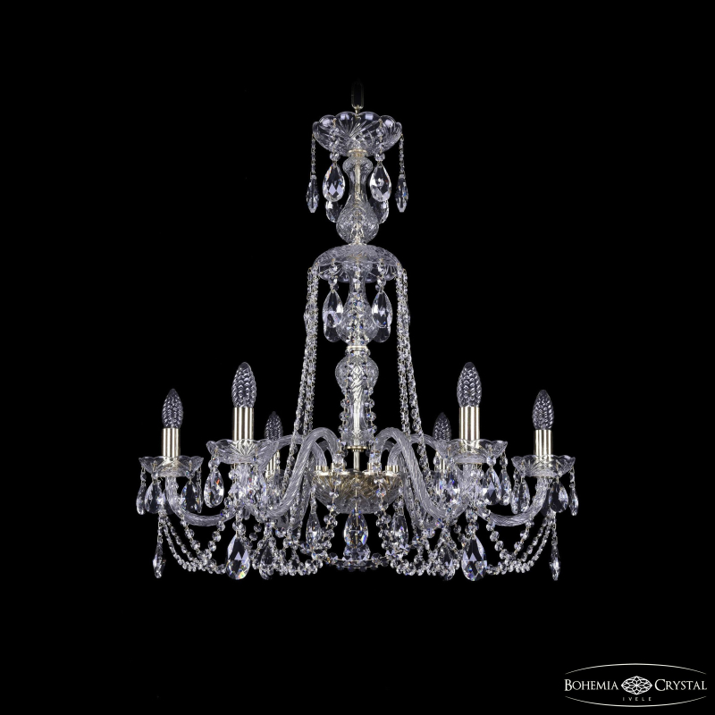 Подвесная люстра Bohemia Ivele Crystal 1402/6/240/XL-73 G в Санкт-Петербурге