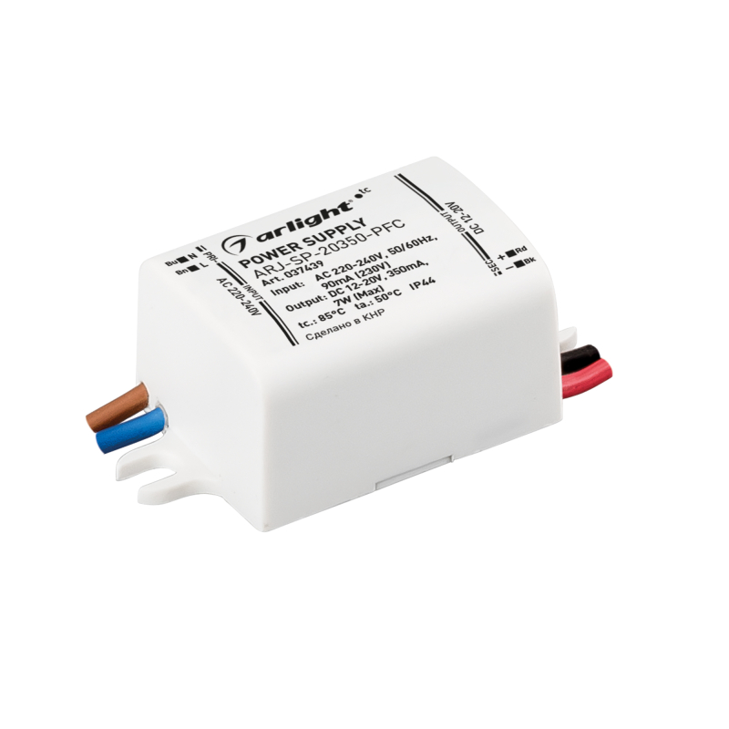 Блок питания Arlight ARJ-SP-20350-PFC (7W, 12-20V, 350mA) 037439 в #REGION_NAME_DECLINE_PP#