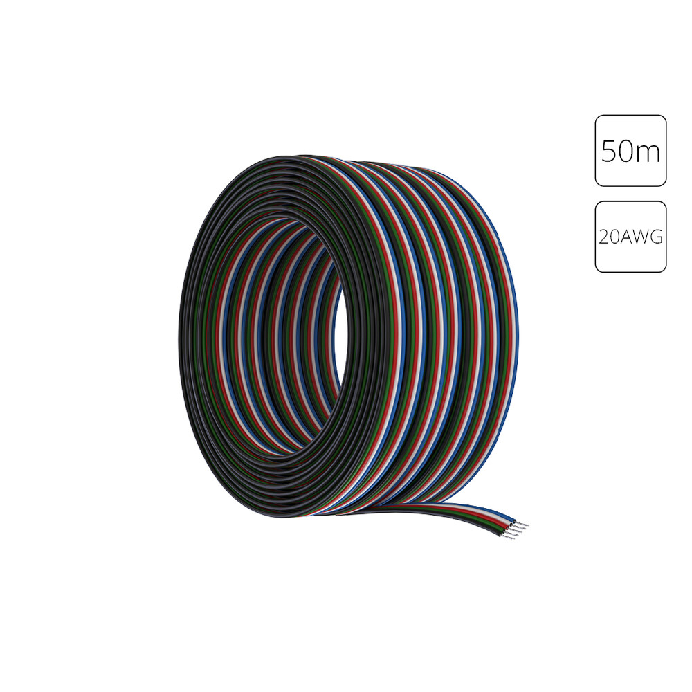 Провод 5-жильный для светодиодной ленты RGBW 50м, 20AWG Arte lamp Strip-Accessories A20-5W в #REGION_NAME_DECLINE_PP#