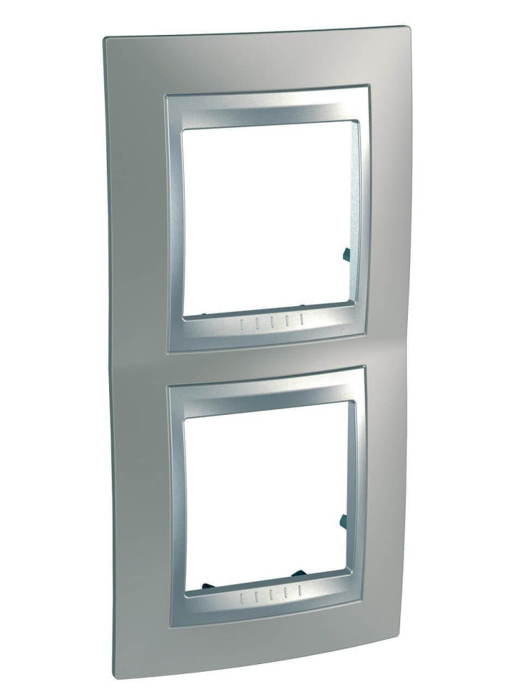 Рамка 2-постовая вертикальная Schneider Electric Unica Top MGU66.004V.039 в Санкт-Петербурге