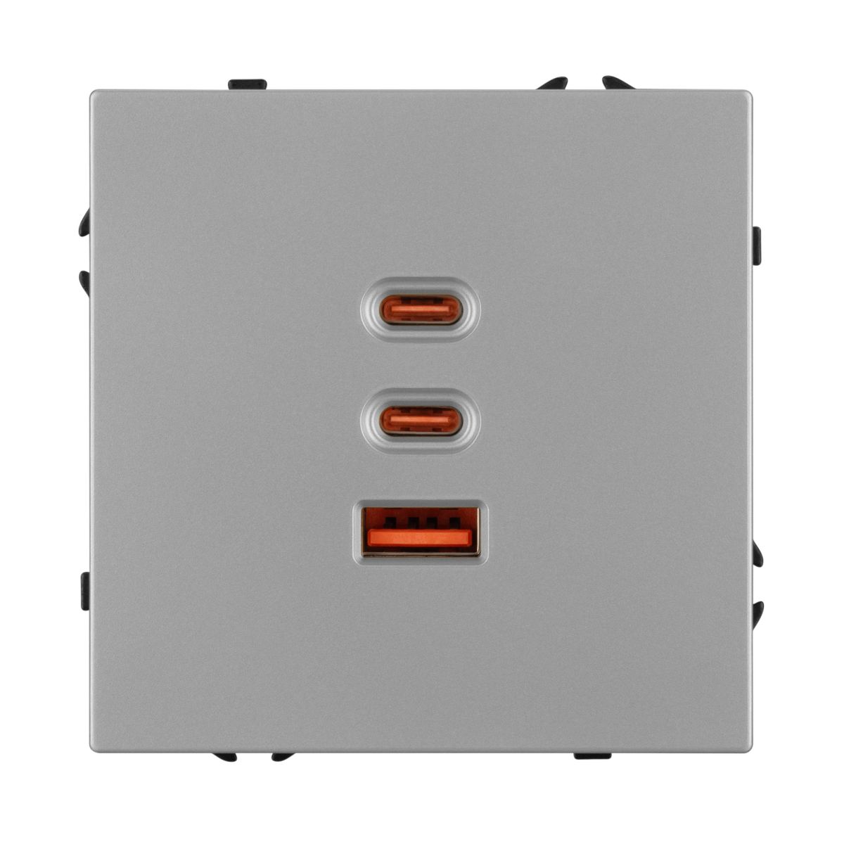 USB Розетка тип А+С+С софт-тач никель Arlight SCT-MUACC-SFPL-FC-IS (65W, QC3) 061838(1) в Санкт-Петербурге