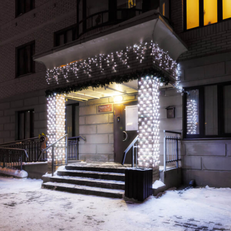 Светодиодная гирлянда Arlight ARD-Edge-Classic-2400x600-Black-88LED-Milk-Std White 034104 в #REGION_NAME_DECLINE_PP#