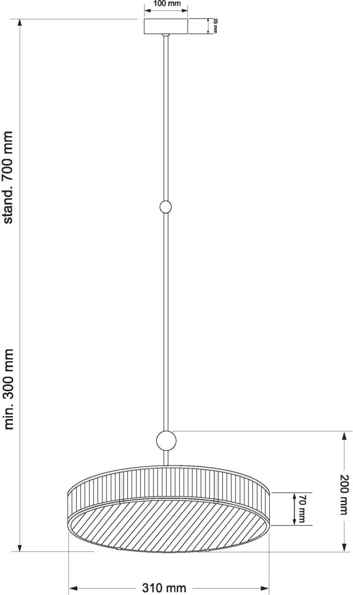Подвесной светильник Kutek Lavone LAV-ZW-3(P)310-1/R в Санкт-Петербурге