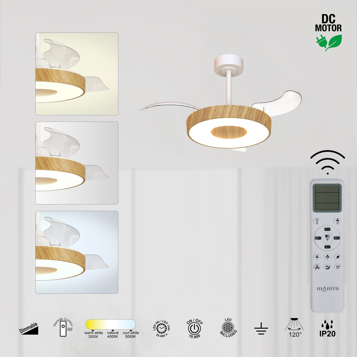 Люстра-вентилятор Mantra Coin Fan 9497 в #REGION_NAME_DECLINE_PP#