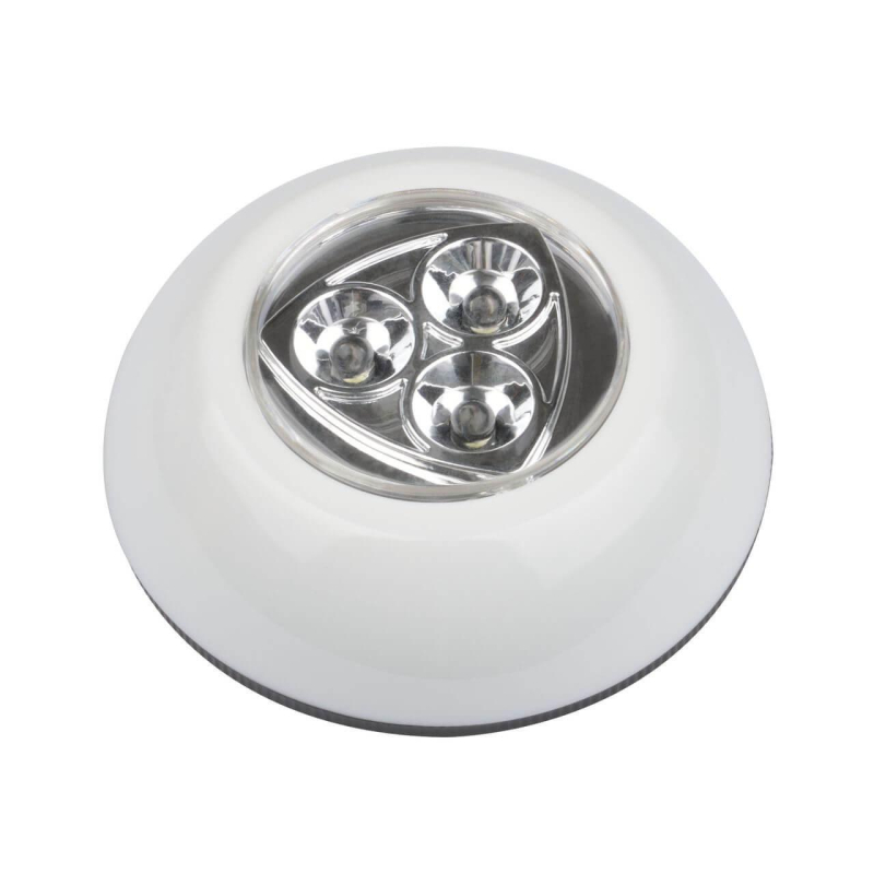 Настенный светодиодный светильник (UL-00001992) Uniel Пушлайт DTL-360 Круг/White/3LED/3АAA в Санкт-Петербурге