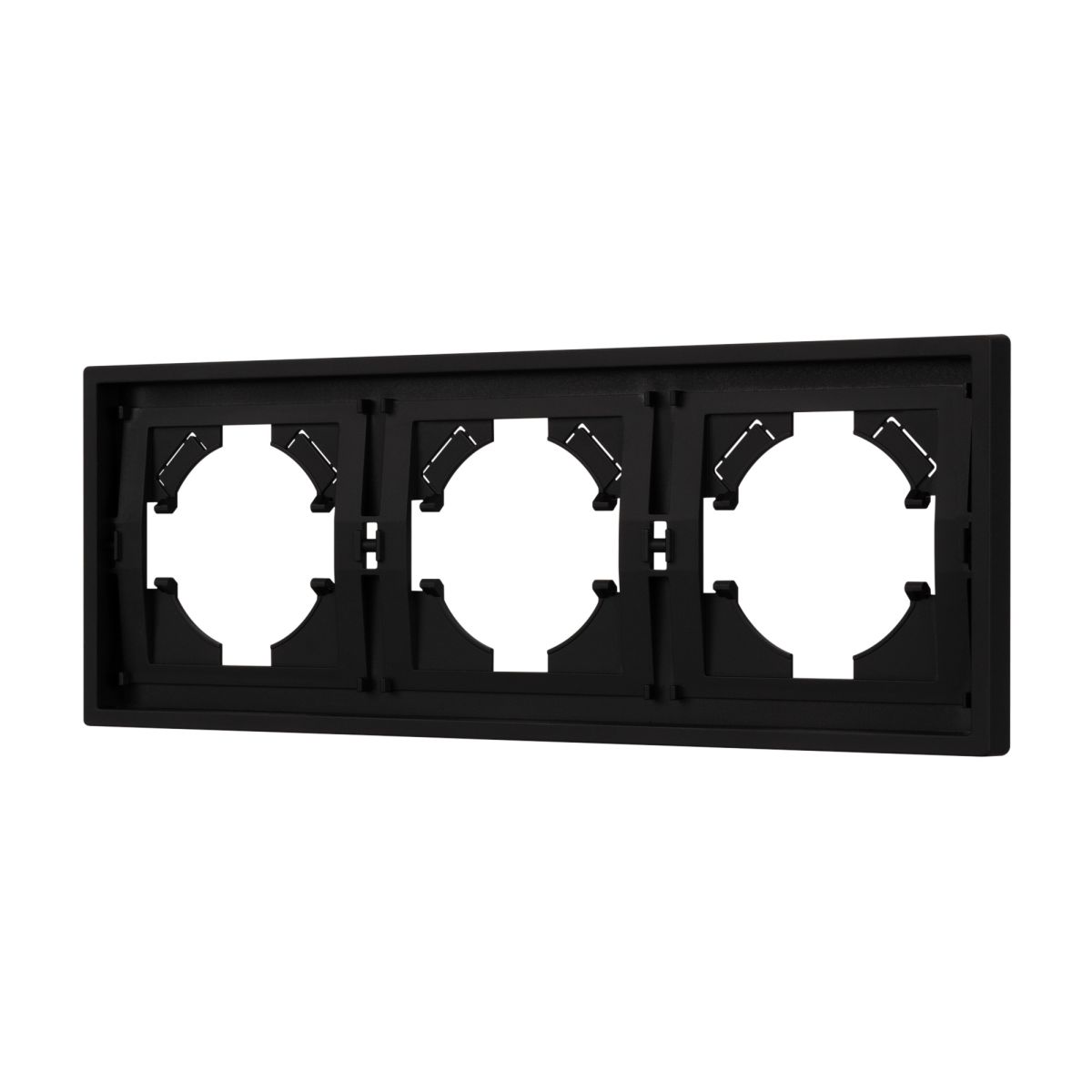 Рамка пластиковая на 3 поста Arlight FRM-TENDO-SFPL-3-BK 054650 в Санкт-Петербурге