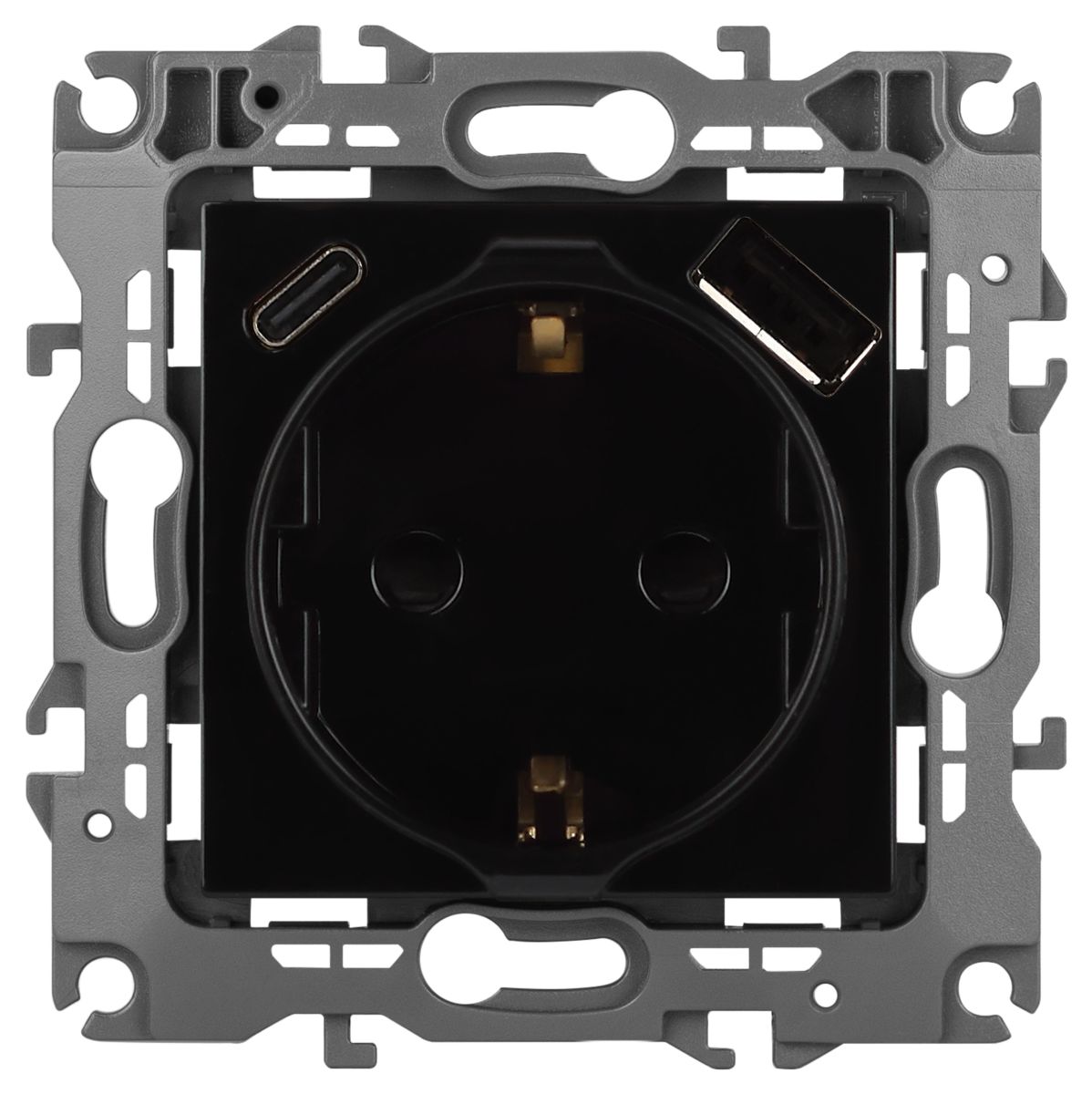 Розетка со шторками с USB type-A+C Эра 12-4108-06 Б0067746 в Санкт-Петербурге