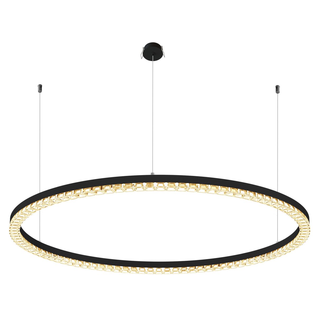 Подвесная люстра Arlight SP-DIAMOND-R1050-60W Warm3000 (BK, 45 deg, 230V, TRIAC) 054487 в Санкт-Петербурге