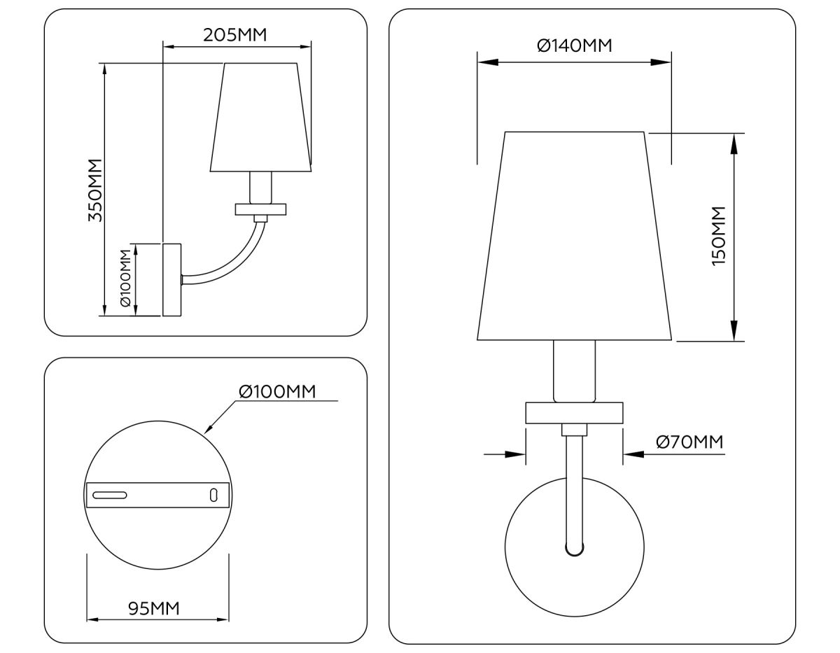 Бра Ambrella Light High Light Ceramo Classic LH75359 в Санкт-Петербурге