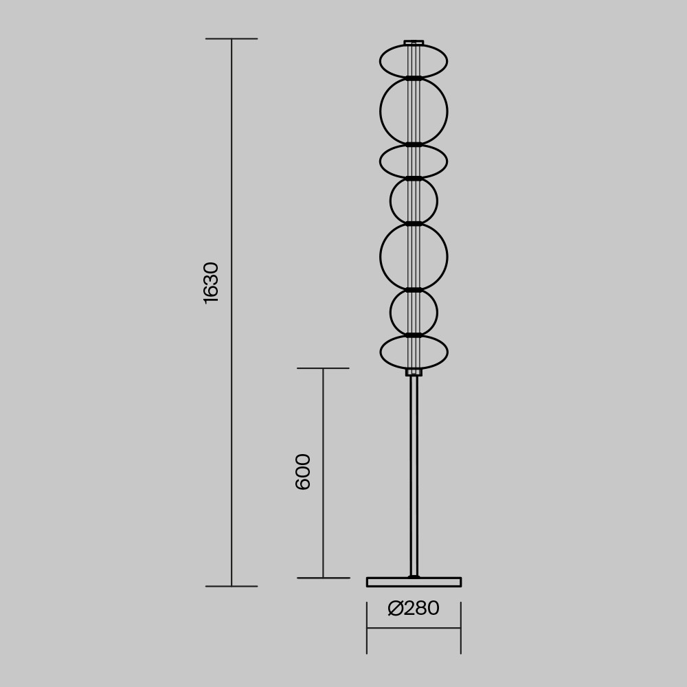 Торшер Maytoni Futuro MOD307FL-L40BS3K в #REGION_NAME_DECLINE_PP#