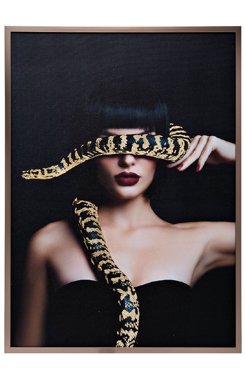 Холст Девушка со змеей Garda Decor 89VOR-GIRL/SNAKE-1 в #REGION_NAME_DECLINE_PP#