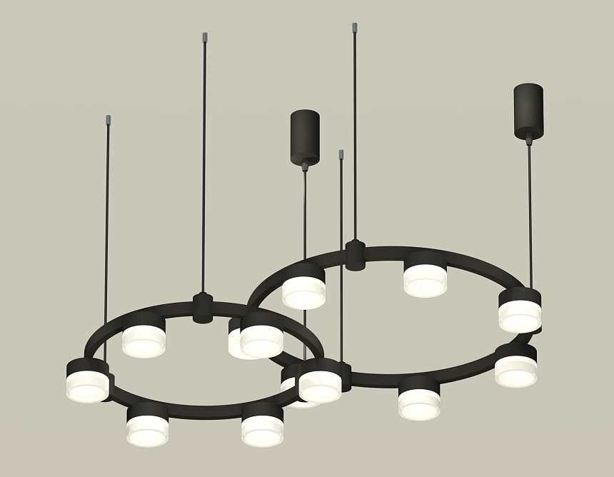 Комплект подвесного светильника Ambrella Light Techno Ring XR92091002 (A9209x2, C9238, C9232, N8401) в Санкт-Петербурге