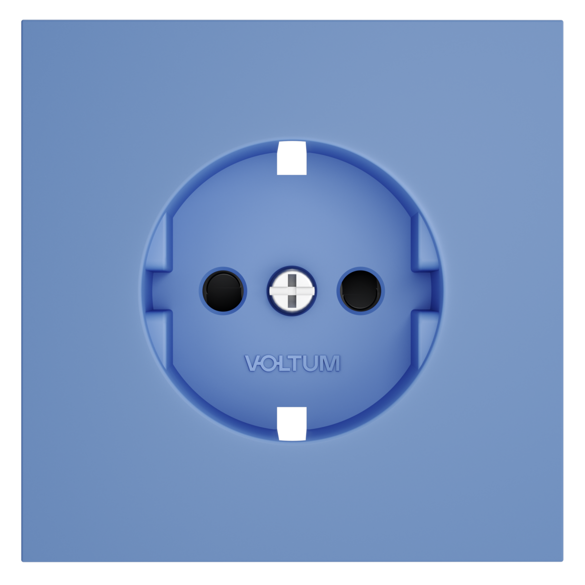 Накладка для розетки с заземлением и защитными шторками Voltum S70 (деним) VLS000715 в #REGION_NAME_DECLINE_PP#