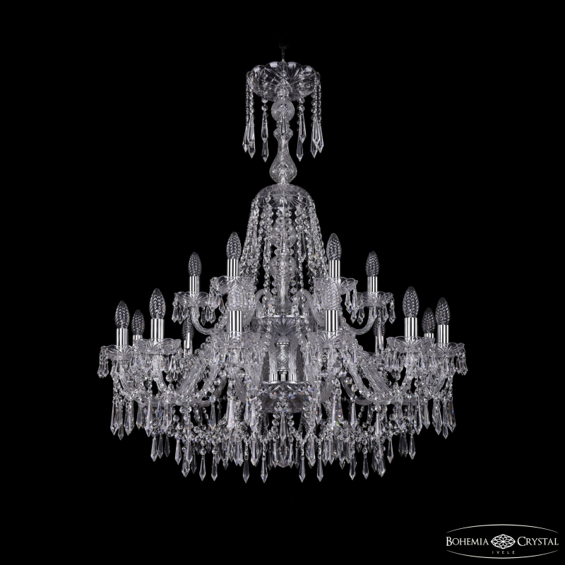 Подвесная люстра Bohemia Ivele Crystal 1403/12+6/300/XL-100/2d Ni в Санкт-Петербурге