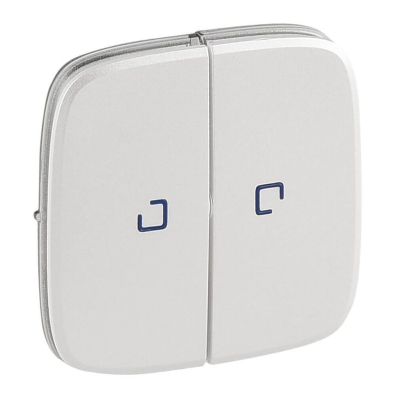 Лицевая панель Legrand Valena Allure выключателя двухклавишного с подсветкой жемчуг 755229 в Санкт-Петербурге