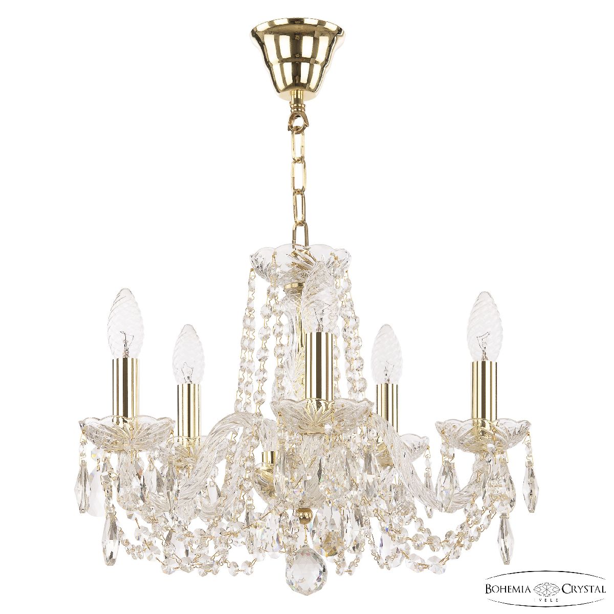 Подвесная люстра Bohemia Ivele Crystal 1402/5/141/h-60 G в Санкт-Петербурге