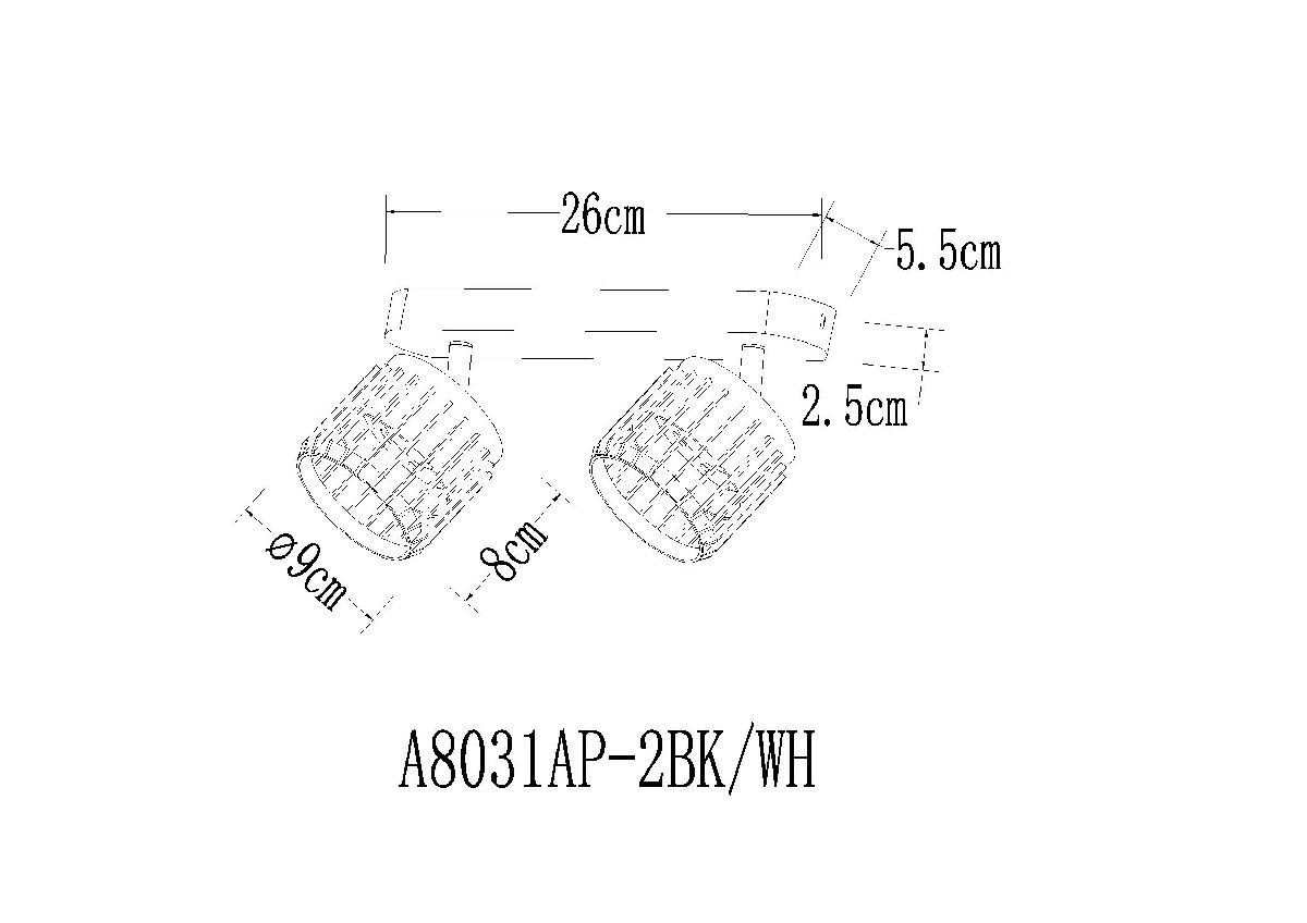 Спот Arte Lamp Atria A8031PL-2WH в Санкт-Петербурге