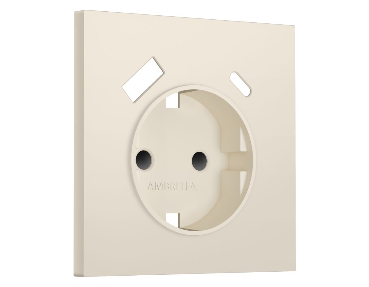 Лицевая панель SIGMA (Бежевый матовый) для электрической розетки с/з со шторками 2USB A+C QUANT PRO Ambrella Volt SP3300 в #REGION_NAME_DECLINE_PP#