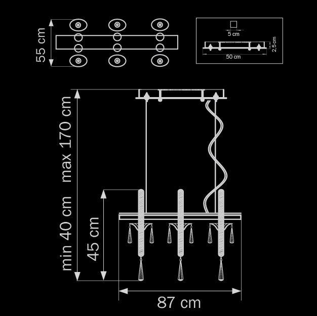 Подвесная люстра Lightstar Corno 821160 в Санкт-Петербурге