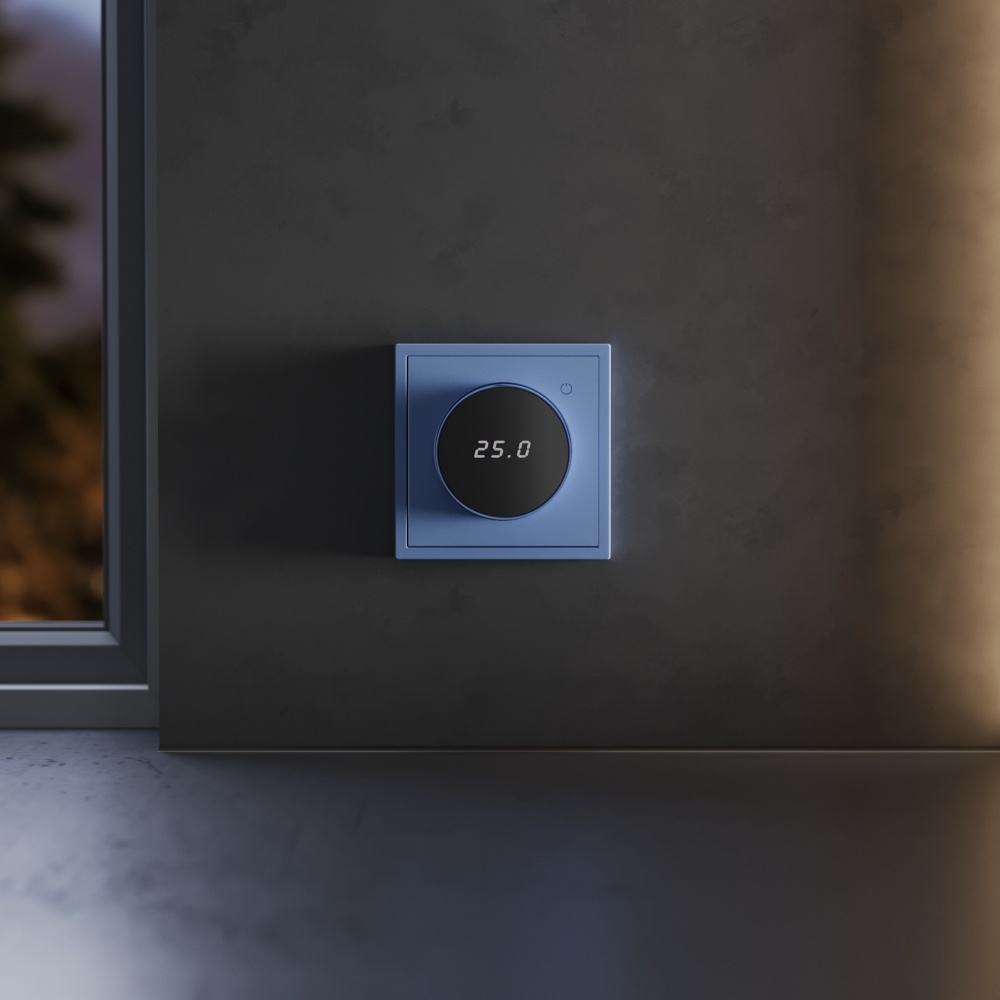 Терморегулятор электронный Voltum S70 с индикацией и датчиком, для теплого пола, (деним) VLS070115 в #REGION_NAME_DECLINE_PP#