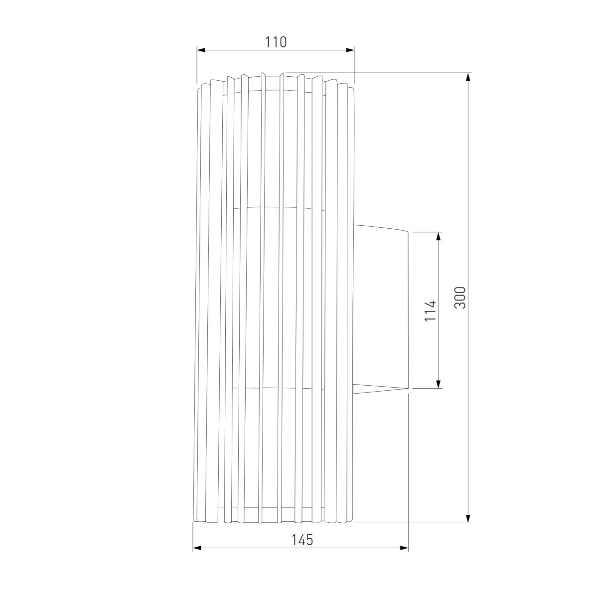 Уличный настенный светильник Elektrostandard Entero 35189/W черный 4690389219344 a072082 в Санкт-Петербурге