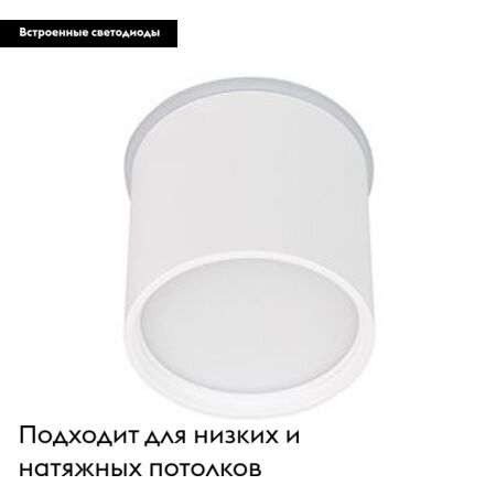 Накладной светильник Arlight SP-CYLINDO-R75-7W Warm3000 (WH, 110 deg, 230V) 043955 в Санкт-Петербурге