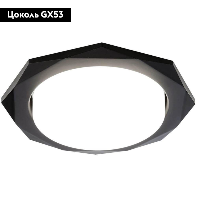Встраиваемый светильник Ambrella Light GX53 Classic G180 BK в #REGION_NAME_DECLINE_PP#