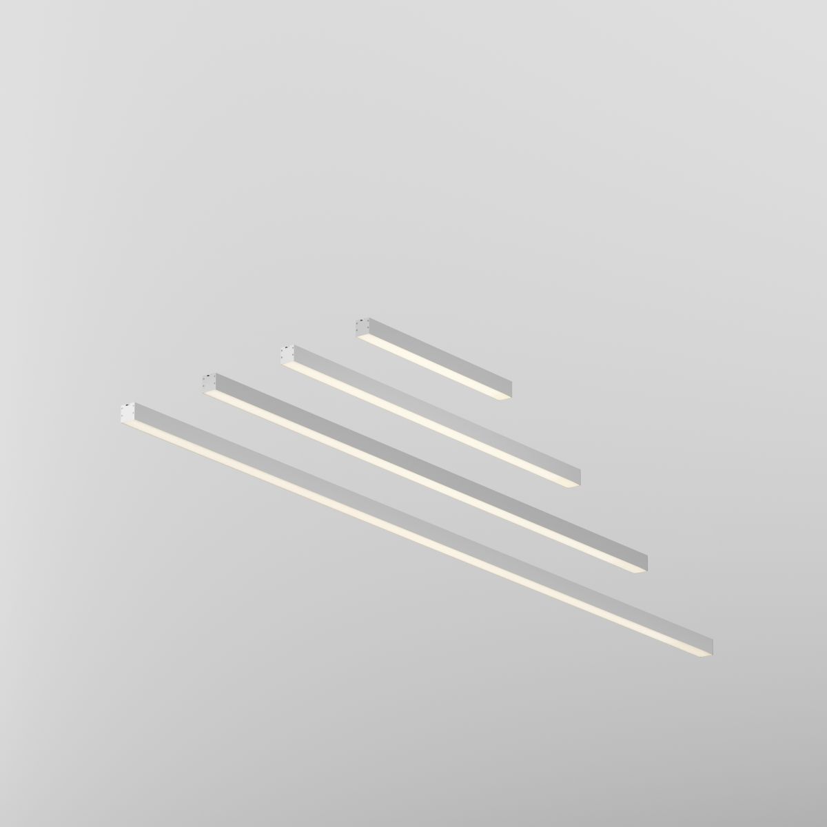 Линейный накладной светильник Maytoni Technical 3000K 35x35 (Серебро, 2 м) LL311007 в Санкт-Петербурге