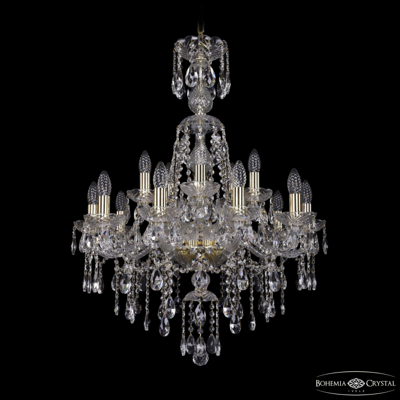 Подвесная люстра Bohemia Ivele Crystal 1415/10+5/220/XL-86 G в Санкт-Петербурге