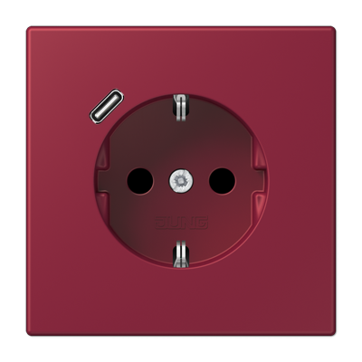 Розетка 2K+З USB Typ C Jung LC1520-18C255 в #REGION_NAME_DECLINE_PP#