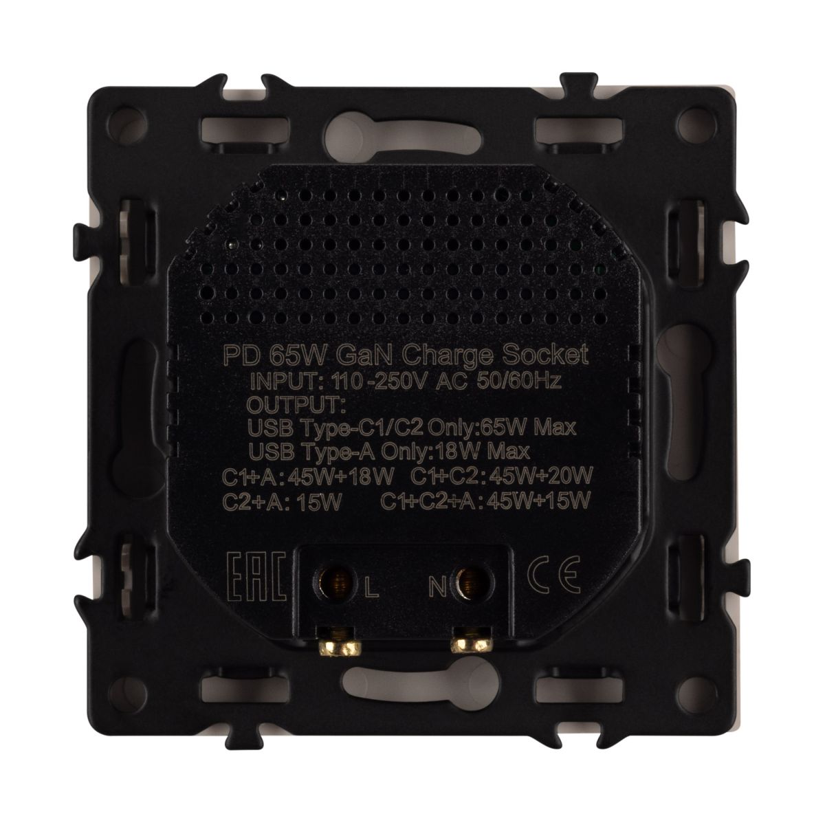 USB Розетка тип А+С+С софт-тач золотой песок Arlight SCT-MUACC-SFPL-FC-GD (65W, QC3) 061836(1) в Санкт-Петербурге