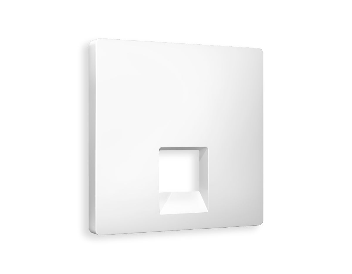Лицевая панель для компьютерной/телефонной розетки RJ-45/RJ-11 Ambrella Volt Alfa AP1320 в Санкт-Петербурге