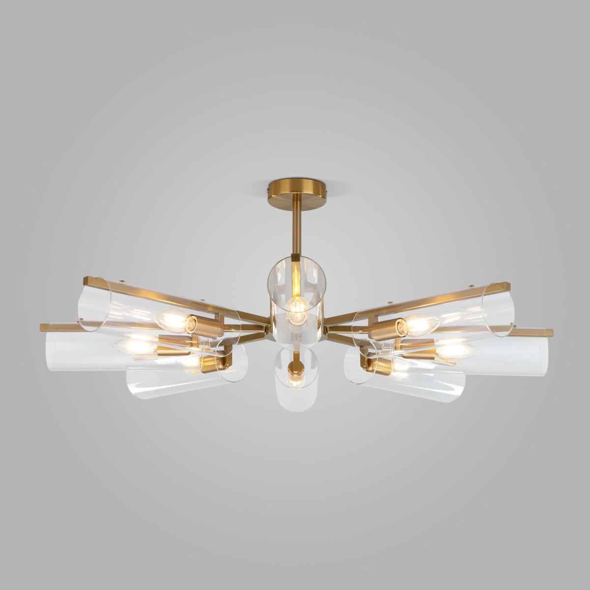 Люстра на штанге Eurosvet Trompeta 70144/8 латунь a060898 в Санкт-Петербурге