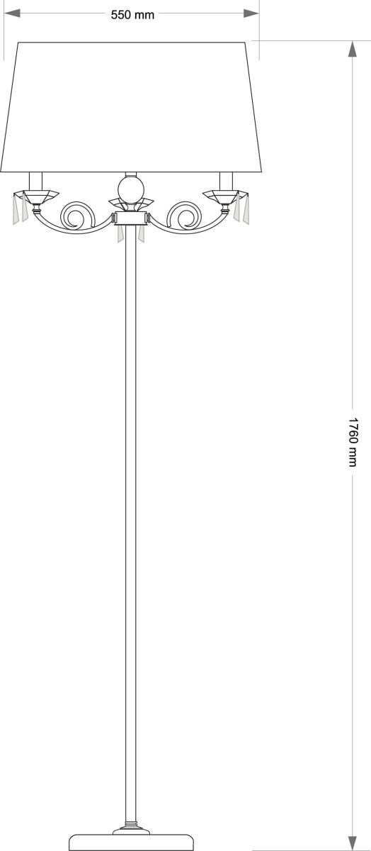 Торшер Kutek Monza MON-LS-1(P/A) в #REGION_NAME_DECLINE_PP#