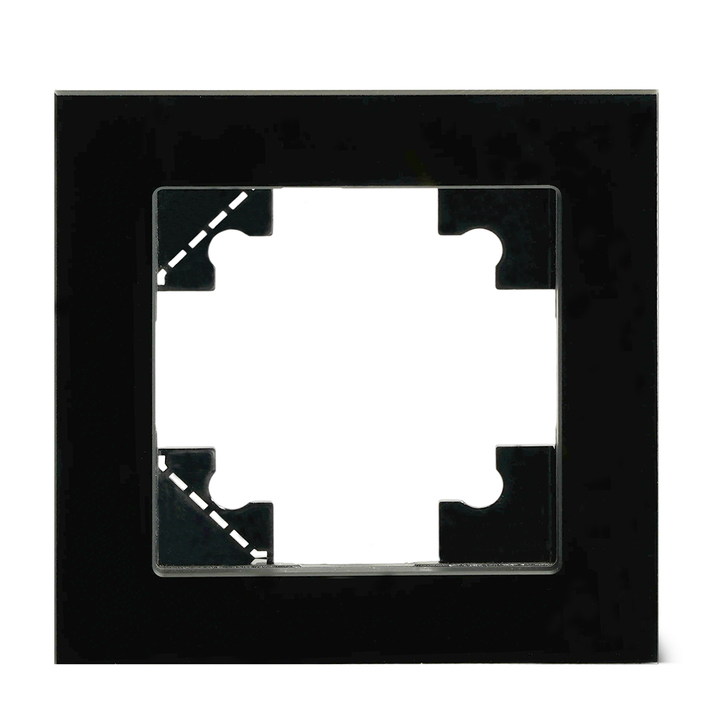 Рамка 1-местная для сенсорных механизмов, подсветки, стекло, Stekker Катрин GFR00-7001-05S  50304 в #REGION_NAME_DECLINE_PP#