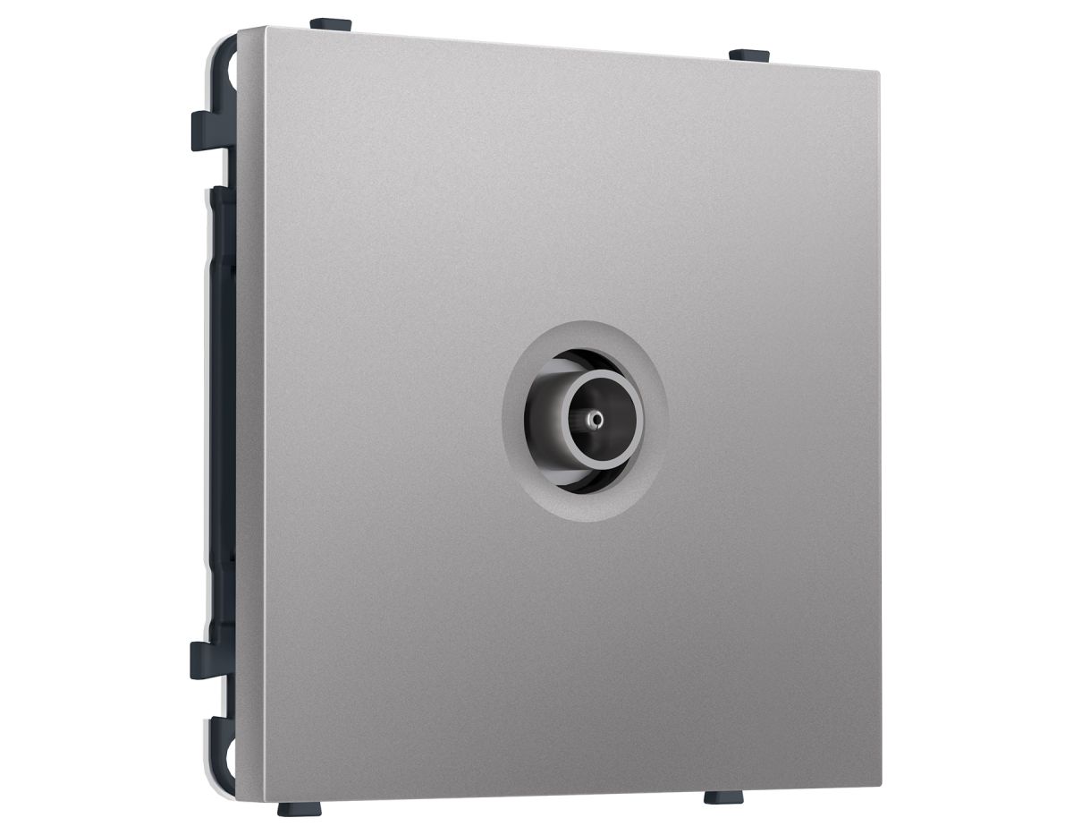 Комплект механизма TV розетки оконечной SIGMA Сталь матовый 50-870 MHz 1dB QUANT PRO Ambrella Volt MS513010 (SP5130, PR202) в #REGION_NAME_DECLINE_PP#