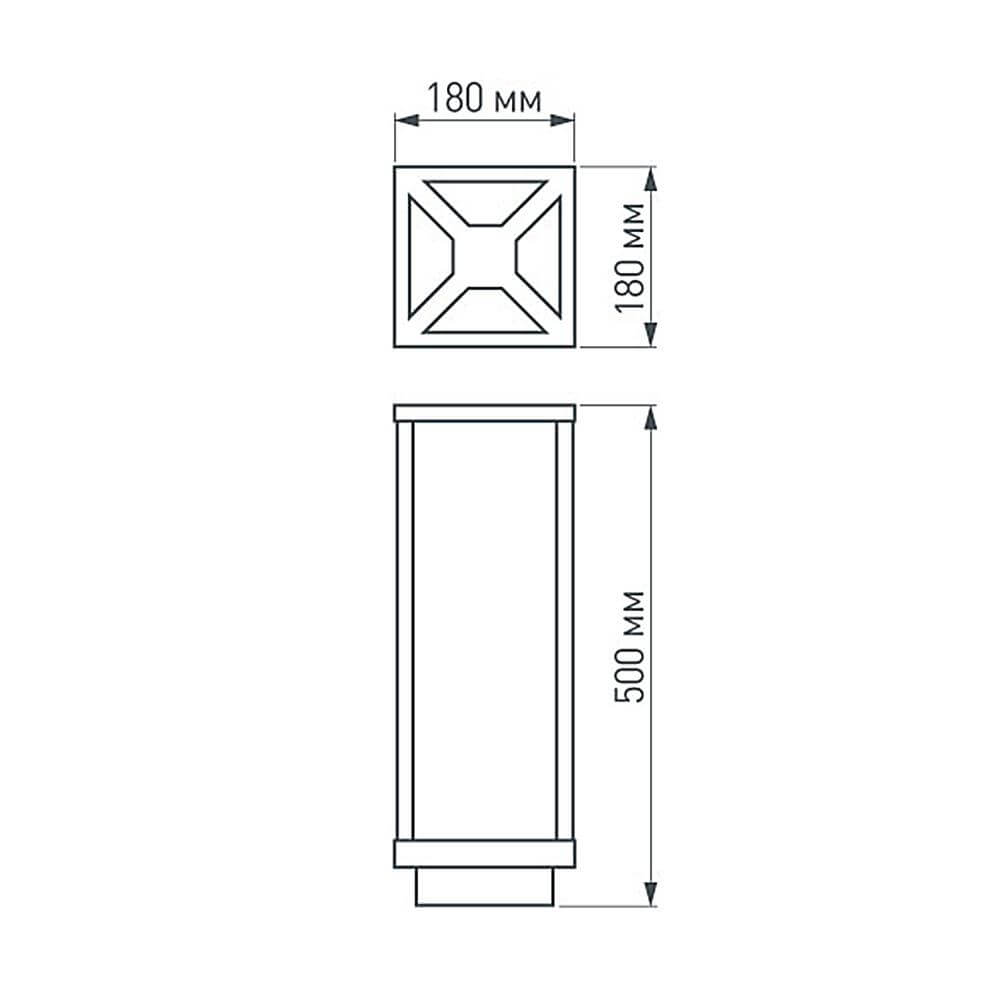 Уличный светильник Arlight LGD-Path-Cub-H500B-12W Warm White 021800 в Санкт-Петербурге