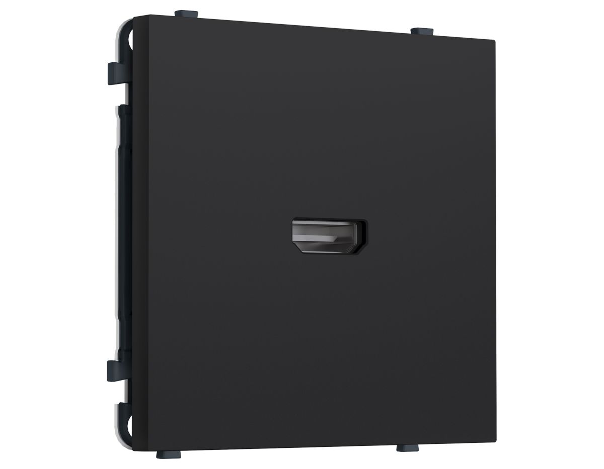 Комплект механизма розетки HDMI 2.1 SIGMA Черный Мягкое касание 30V/900MS 4K-120HZ 8K-60Hz QUANT PRO Ambrella Volt MS994030 (SP9940, PR223) в Санкт-Петербурге