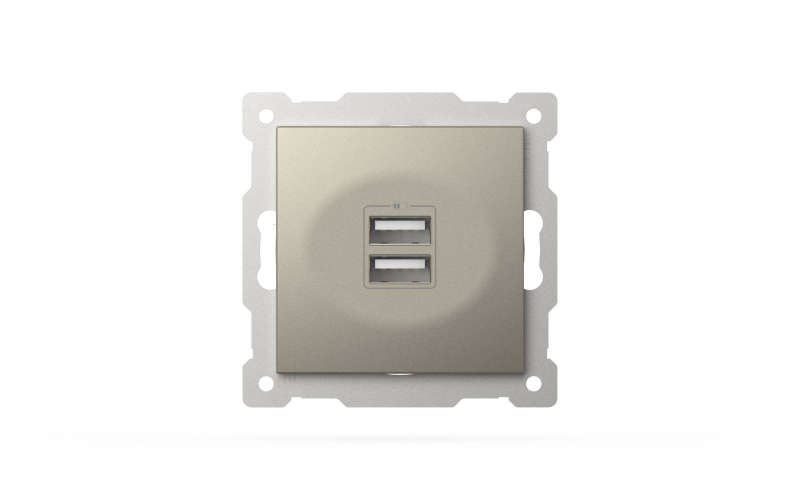 Розетка USB 5V 2,1A 2-я ELBI Zena Vega 609-011400-143 в Санкт-Петербурге