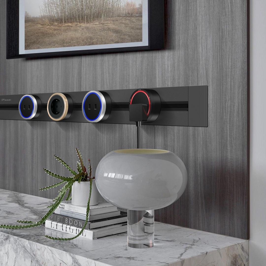 Встраиваемый шинопровод с выключателем Arte Milano Am-track-sockets 385205TBB/50 Black в #REGION_NAME_DECLINE_PP#