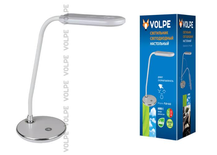 Настольная лампа Volpe TLD-522 Silver/LED/360Lm/6000K/Dimmer 10290 в Санкт-Петербурге