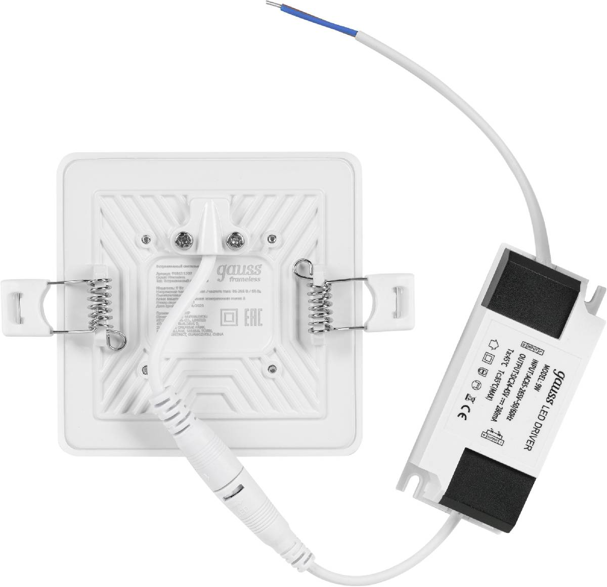 Встраиваемый светодиодный светильник Gauss Frameless 968511209 в Санкт-Петербурге