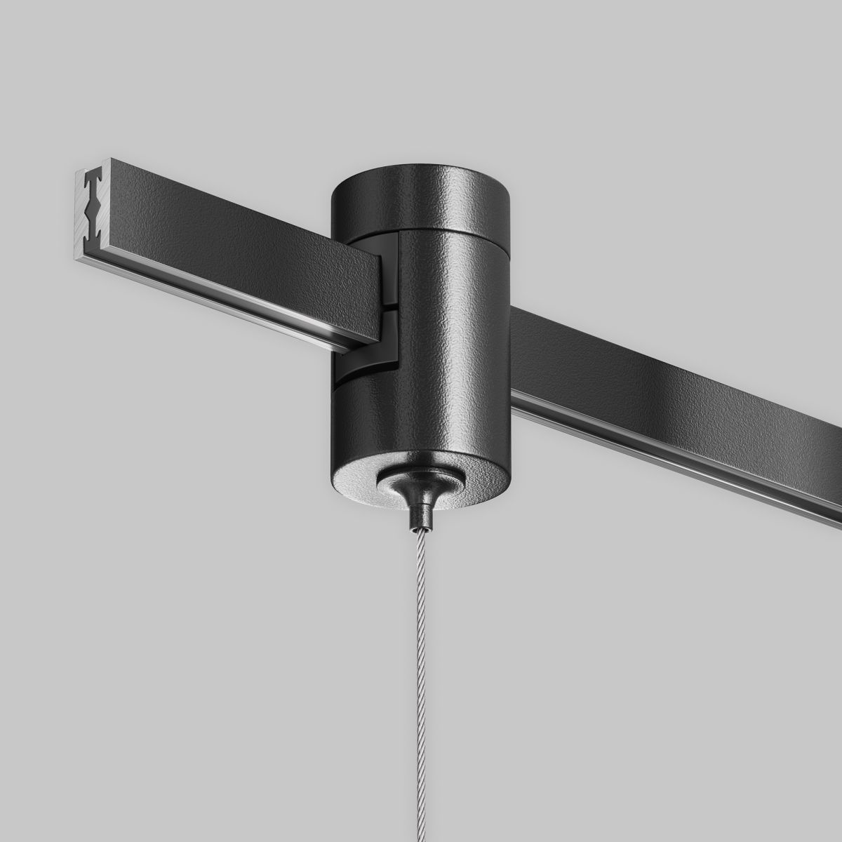 Коннектор с тросовым подвесом для магнитного шинопровода Maytoni Technical Tau Flarity TRA154SW-1B в Санкт-Петербурге