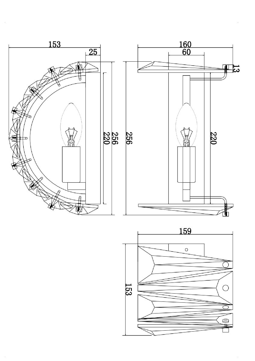 Настенный светильник Maytoni Puntes MOD043WL-01CH в Санкт-Петербурге