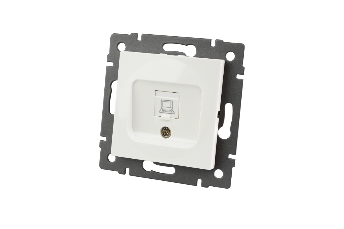 Механизм компьютерной розетки Arlight SCT-MPC1-PL-WH-V (RJ-45, CAT6) 049842 в Санкт-Петербурге